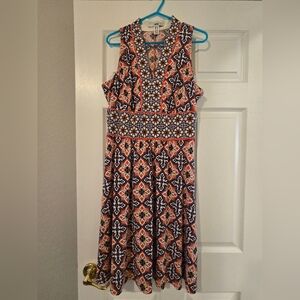 Sleeveless multicolor dress